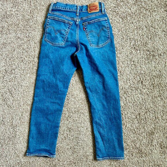 EUC I Levi's Wedgie Straight Jean I Medium Wash I Size: 29 I Button Fly - Picture 6 of 8
